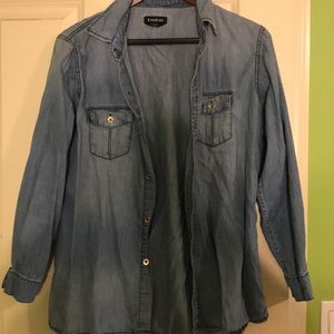 Button down denim
